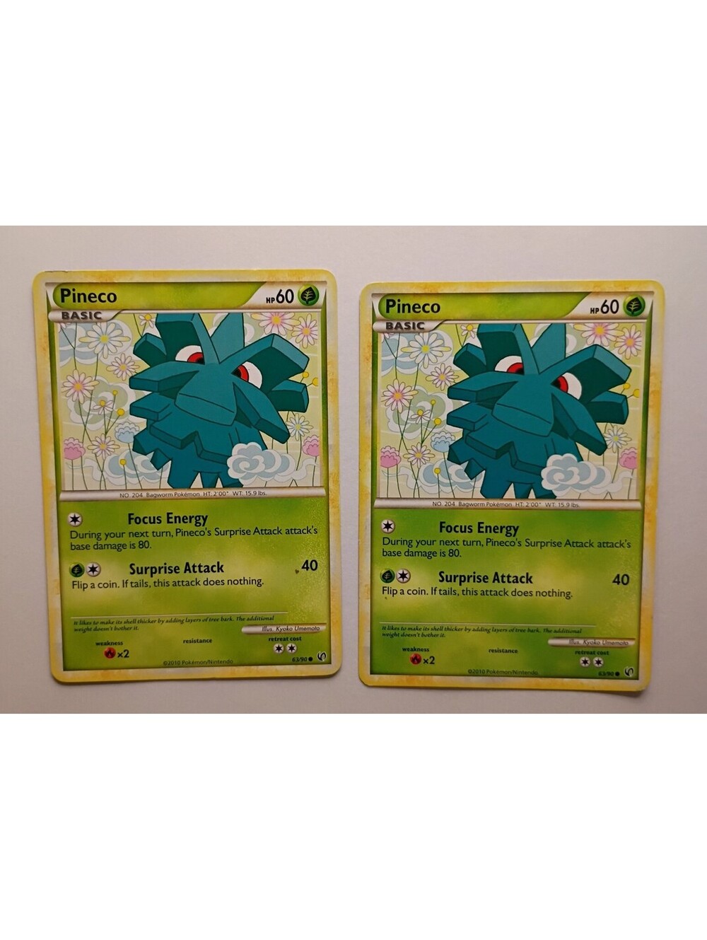 Pokemon TCG Pineco non Holo 63/90 2010